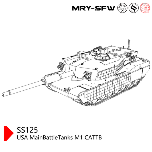 SSMODEL SS125  Military Model USA MainBattleTanks M1 CATTB