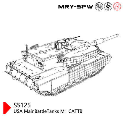 SSMODEL SS125  Military Model USA MainBattleTanks M1 CATTB