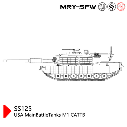 SSMODEL SS125  Military Model USA MainBattleTanks M1 CATTB
