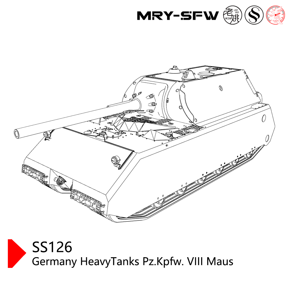 SSMODEL SS126  Military Model Germany HeavyTanks Pz.Kpfw. VIII Maus