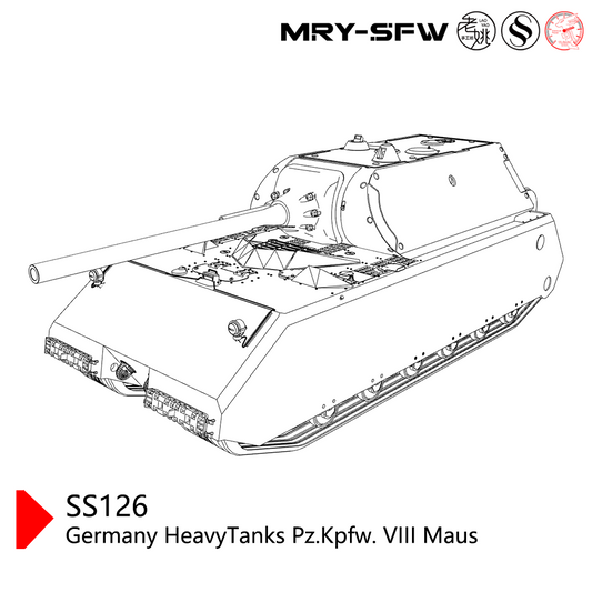 SSMODEL SS126  Military Model Germany HeavyTanks Pz.Kpfw. VIII Maus