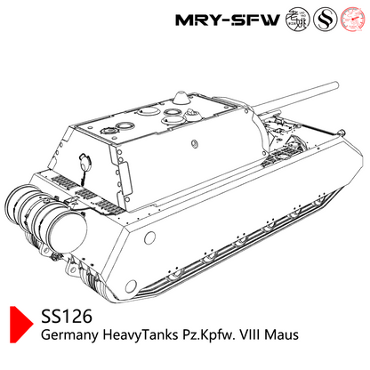 SSMODEL SS126  Military Model Germany HeavyTanks Pz.Kpfw. VIII Maus