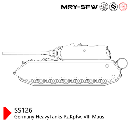SSMODEL SS126  Military Model Germany HeavyTanks Pz.Kpfw. VIII Maus
