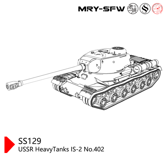 SSMODEL SS129 Military Model USSR HeavyTanks IS-2 No.402