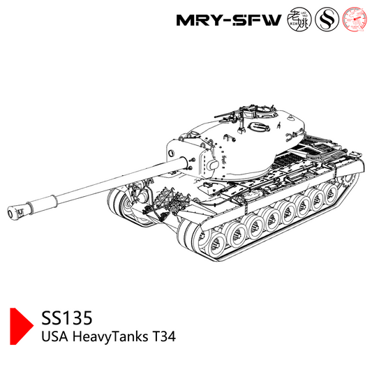 SSMODEL SS135 Military Model USA HeavyTanks T34
