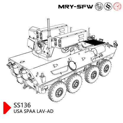 SSMODEL SS136 Military Model USA SPAA LAV-AD