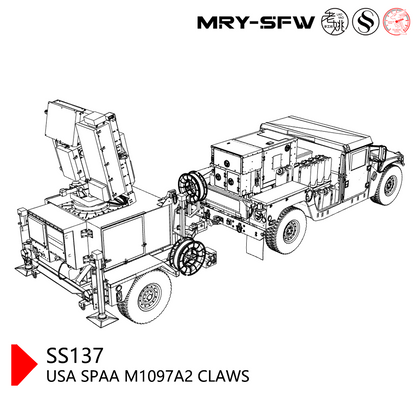 SSMODEL SS137 Military Model USA SPAA M1097A2 CLAWS