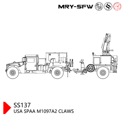 SSMODEL SS137 Military Model USA SPAA M1097A2 CLAWS