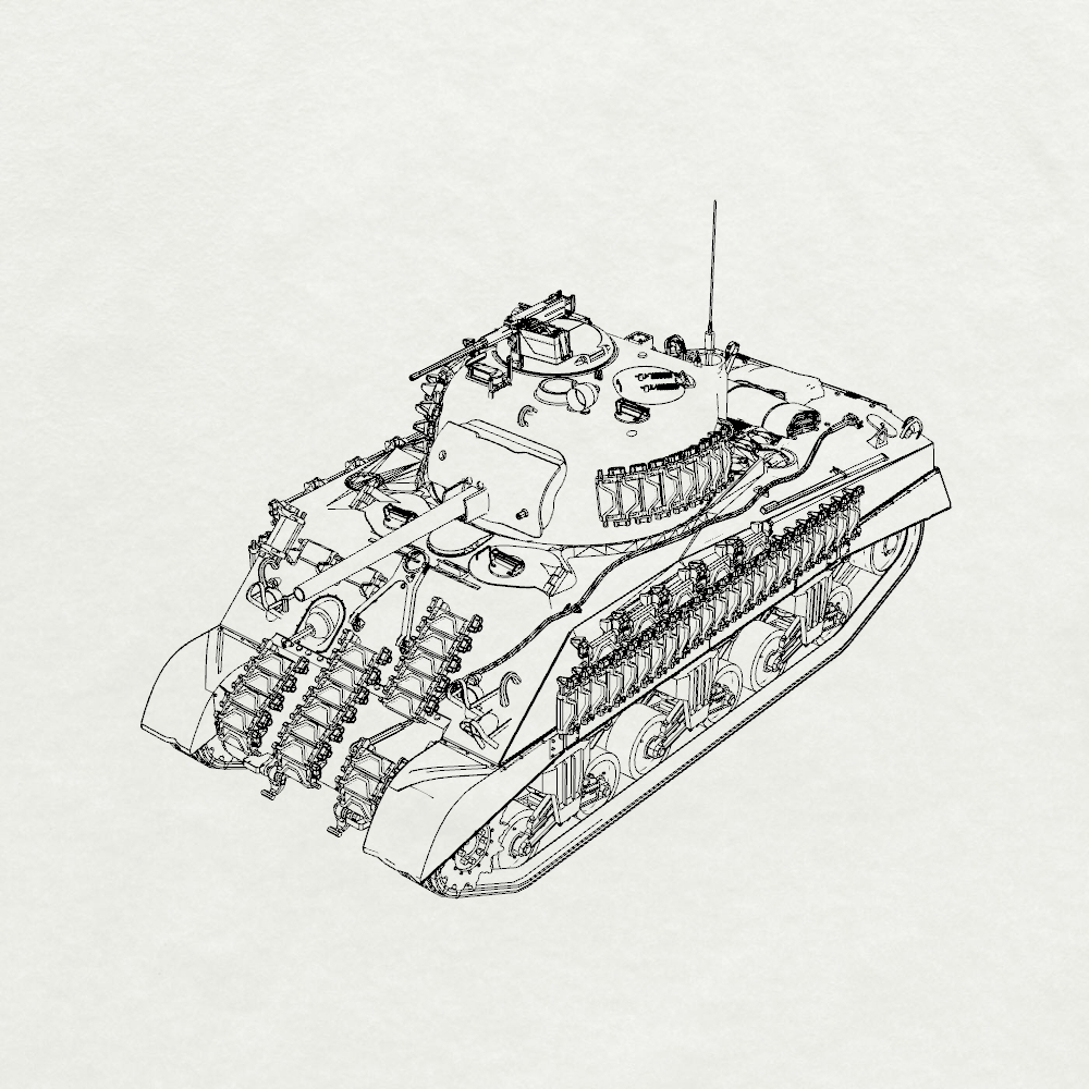 MRY-SFW SS143 US Army Sherman M4A2 Medium Tank