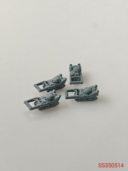 SSMODEL 514 Military Armoured Model Kit US M3 Grant With Paravane Medium Tank