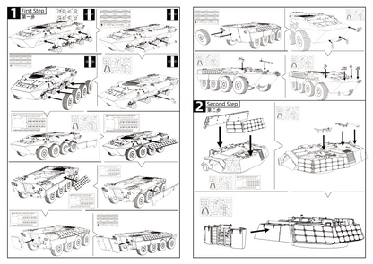 SSMODEL 696D Finished Painted 15mm WarGaming Military Model Kit Italy Centauro-I-105-R Tank Destroyer
