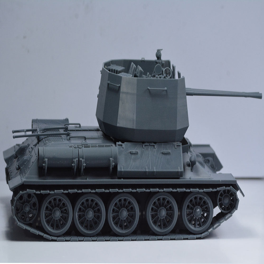 SSMODEL 751 Military Armoured Model Kit Soviet T-34 Anti Aircraft Tank