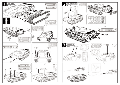 SSMODEL 787 Military Armoured Model Kit Argentina TAM Medium Tank