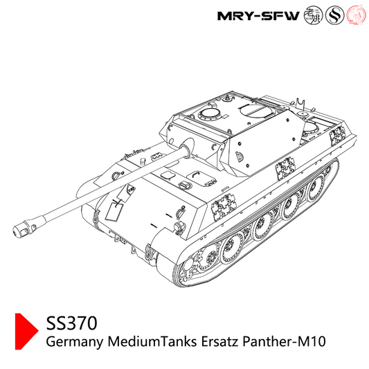 SSMODEL 370 Military Model Kit Germany Ersatz Panther M10 Medium Tank