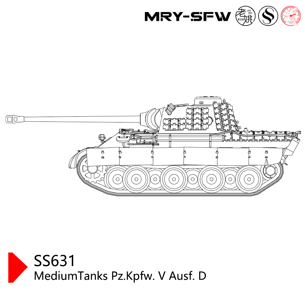 SSMODEL SS631  Military Model Kit Germany MediumTanks Pz.Kpfw. V Ausf. D