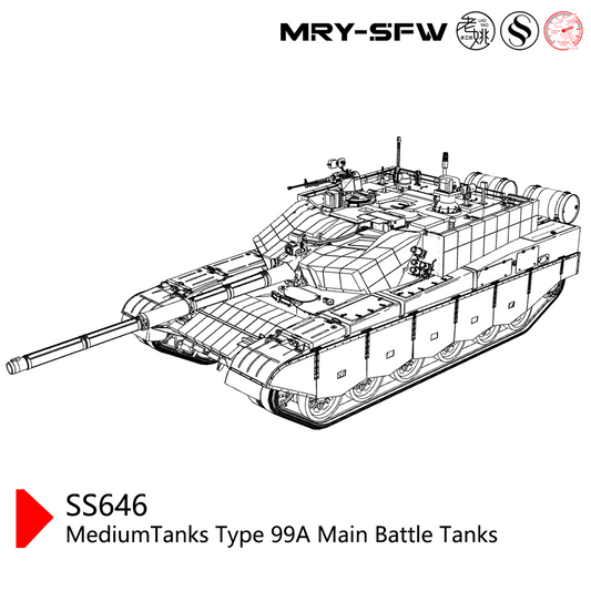 SSMODEL SS646  Military Model Kit Chnia MediumTanks Type 99A Main Battle Tanks