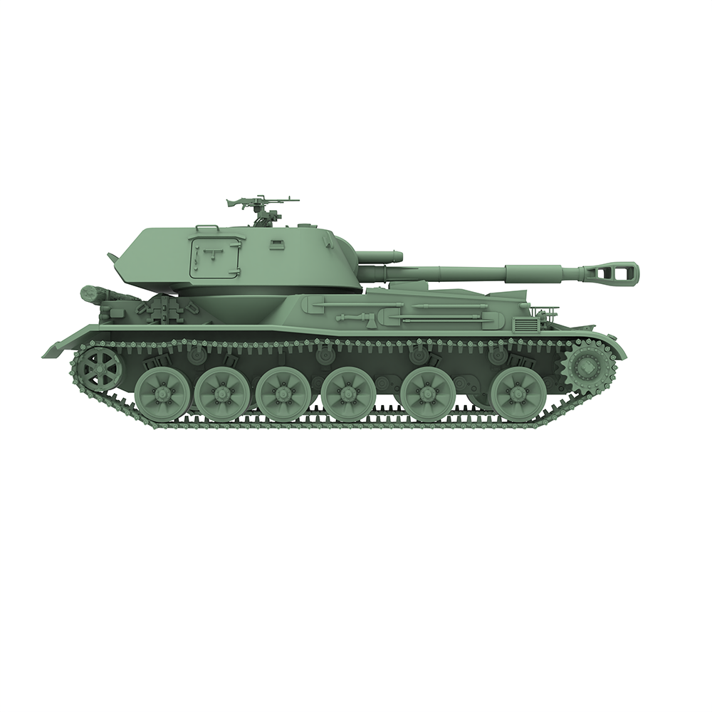 SSMODEL SS644 Military Model Kit USSR Self-Propelled Artillery 2S3 Akatsiya