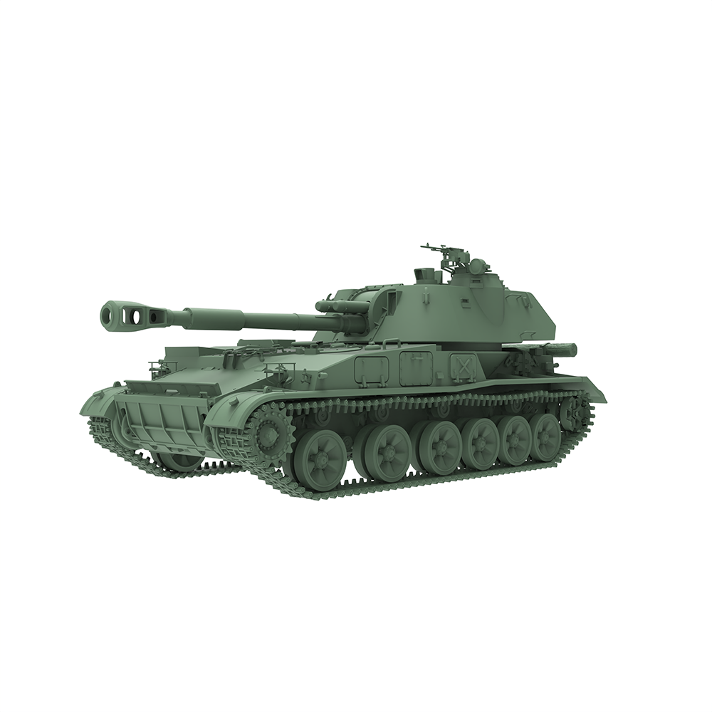 SSMODEL SS644 Military Model Kit USSR Self-Propelled Artillery 2S3 Akatsiya