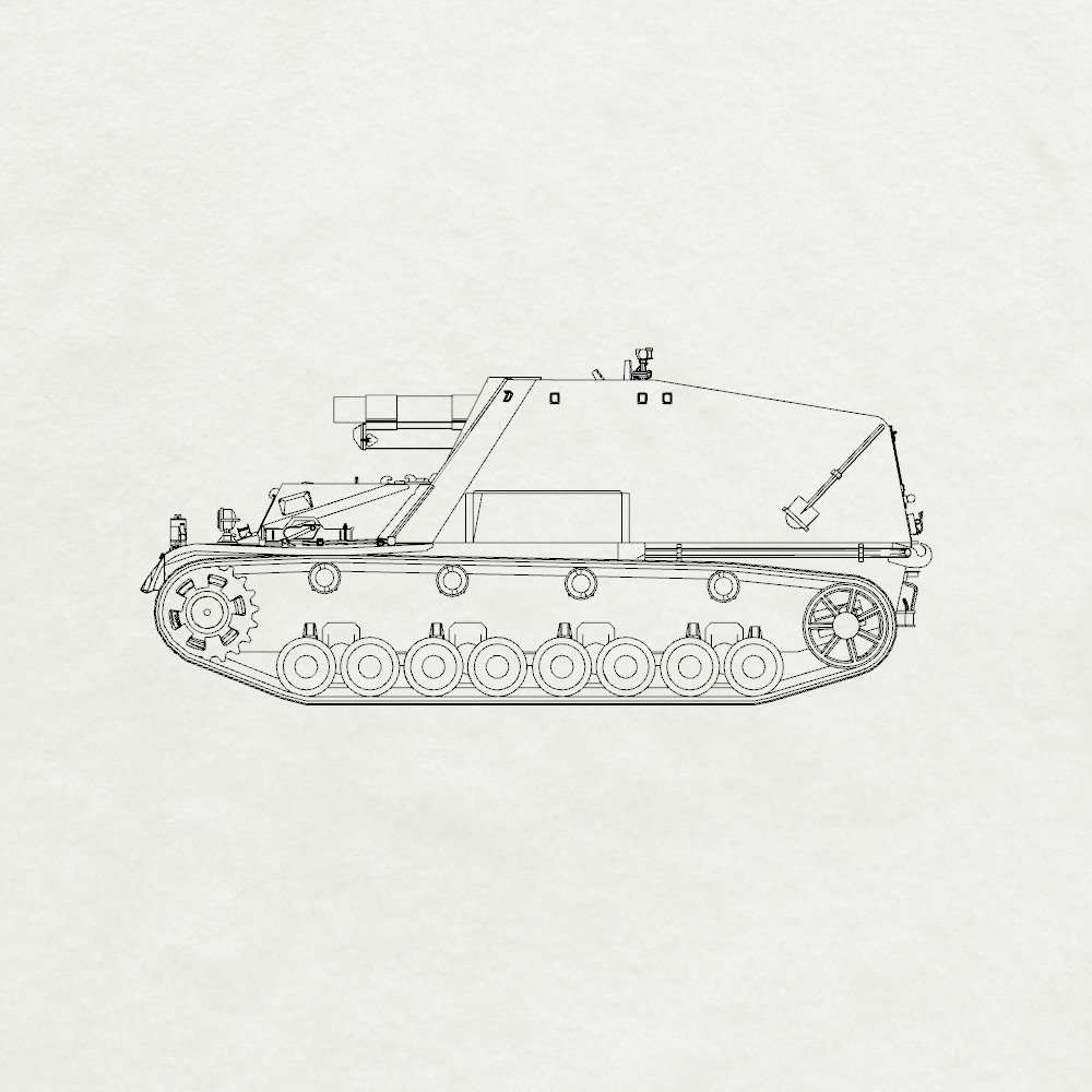 MRY-SFW SS771 Military Model Parts  German Hummel Resin Tank Military Tank Model Hobby Collection Unassembled Unpainted