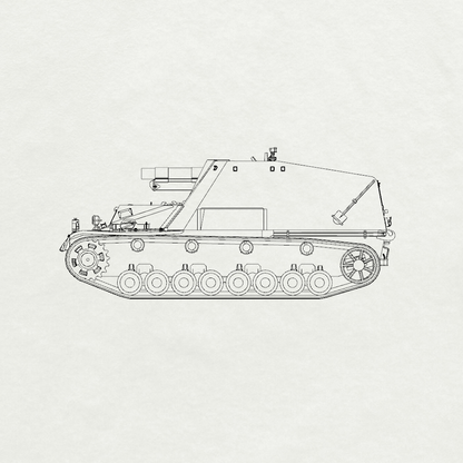 MRY-SFW SS771 Military Model Parts  German Hummel Resin Tank Military Tank Model Hobby Collection Unassembled Unpainted