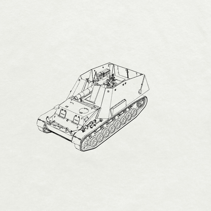 MRY-SFW SS771 Military Model Parts  German Hummel Resin Tank Military Tank Model Hobby Collection Unassembled Unpainted