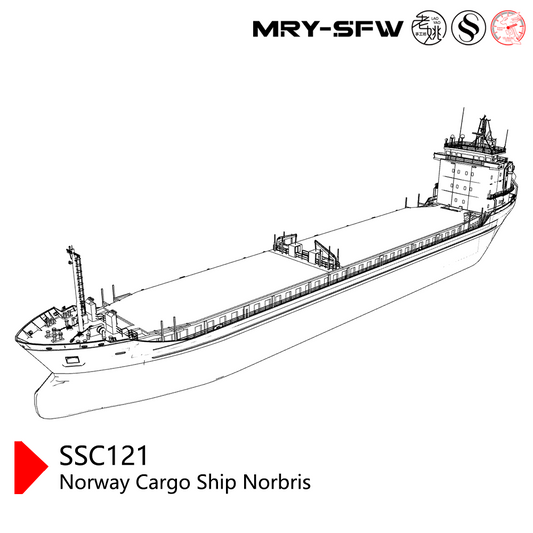 SSMODEL SSC121  Military Model Norway Cargo Ship Norbris Water line