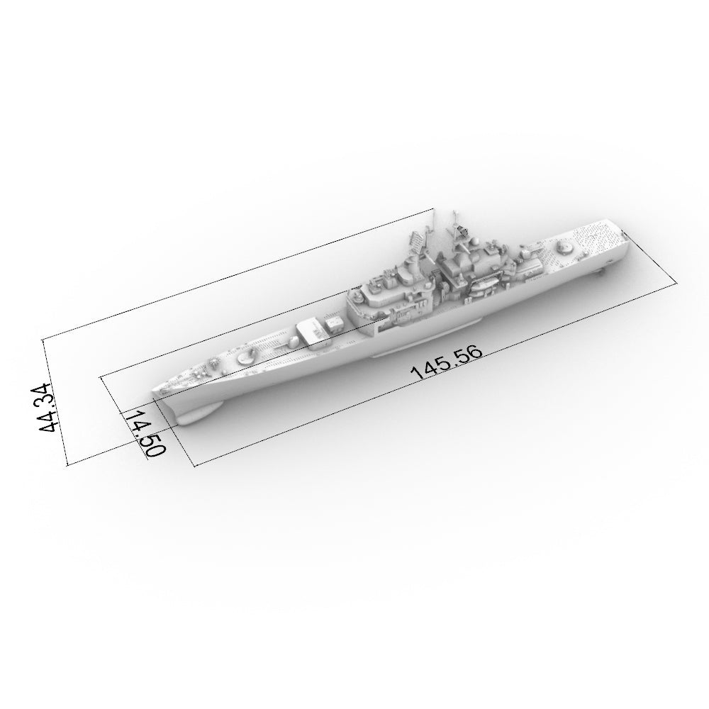 SSC156  Military Model USS CGN-36 California Class Cruiser Water Line