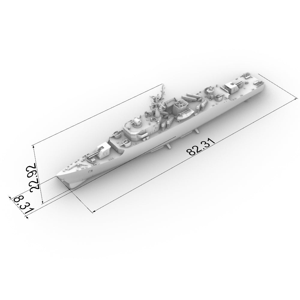 SSC179  Military Model CNS Jianghu III Class Frigate Water Line