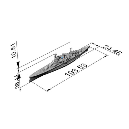 MRY-SFW SSC217S Royal Navy Renown-class Battlecruiser HMS Repulse Full Hull Resin Warship Military Ship Model Hobby Collection Unassembled Unpainted