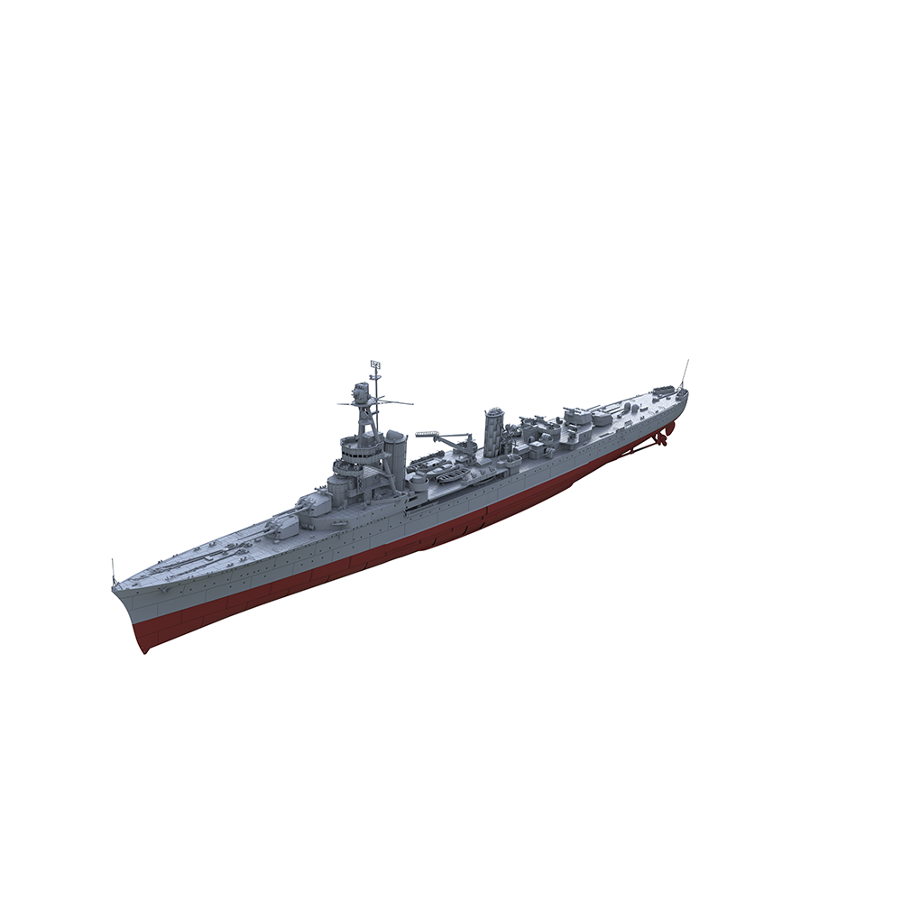 SSMODEL SSC128S   Military Model France Suffren Class Suffren Heavy Cruiser Full Hull