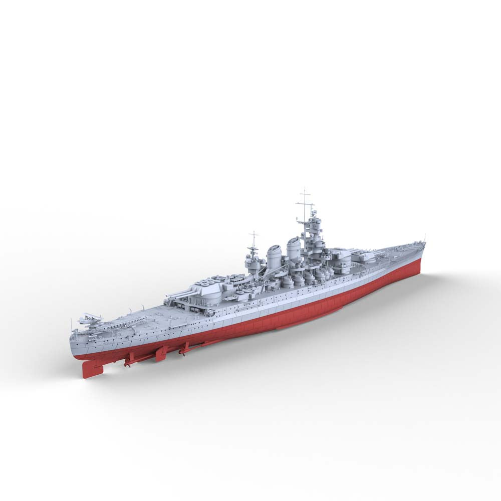 MRY-SFW SSC132S RN Littorio Class Italia Battleship Full Hull Resin Warship Military Ship Model Hobby Collection Unassembled Unpainted