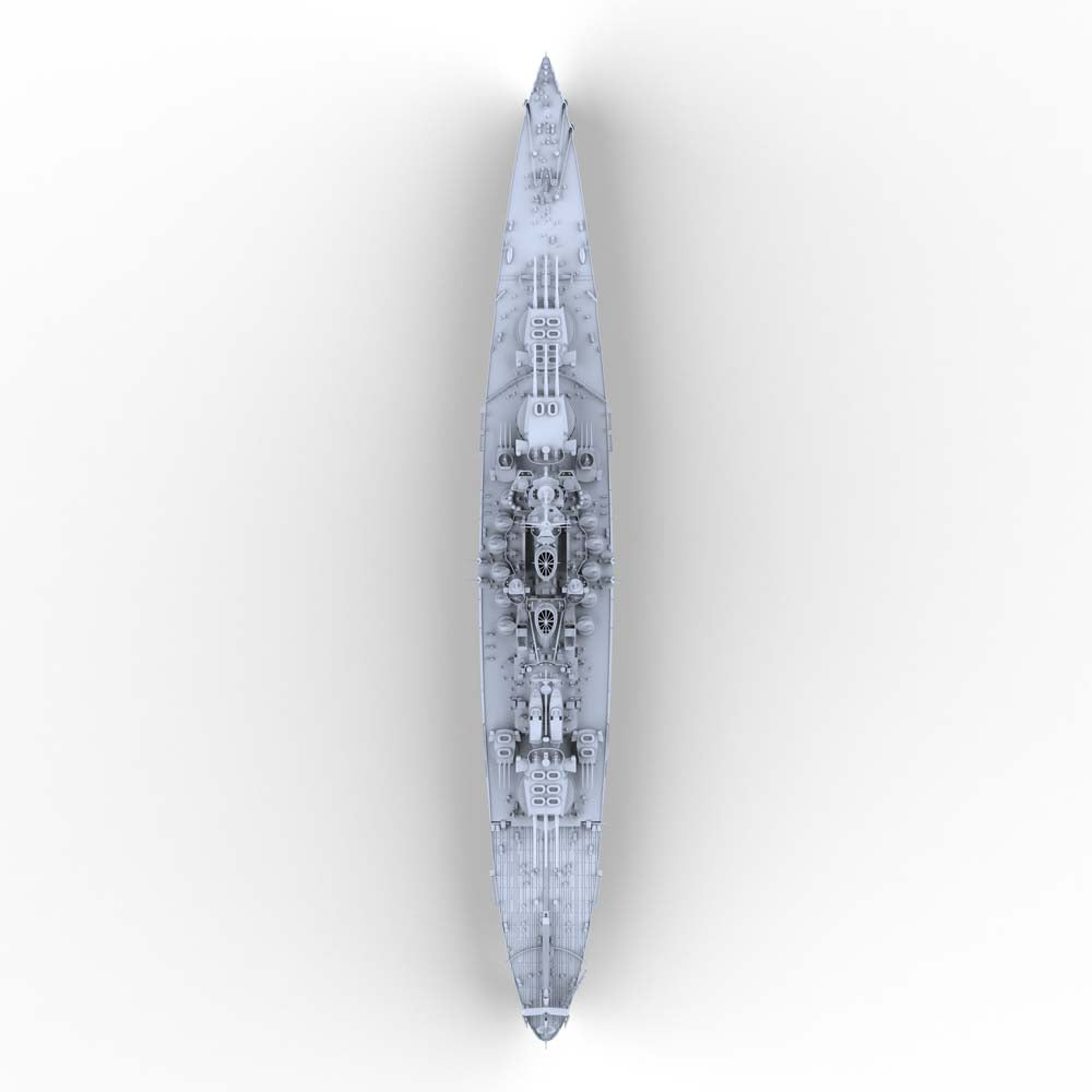 MRY-SFW SSC132 RN Littorio Class Italia Battleship Water Line Resin Warship Military Ship Model Hobby Collection Unassembled Unpainted