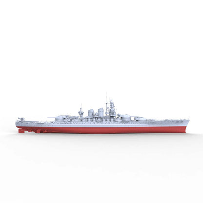 MRY-SFW SSC132S RN Littorio Class Italia Battleship Full Hull Resin Warship Military Ship Model Hobby Collection Unassembled Unpainted