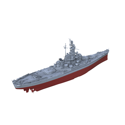 SSC136S Military Model USS South Dakota Class South Dakota Battleship (BB-57) Full Hull