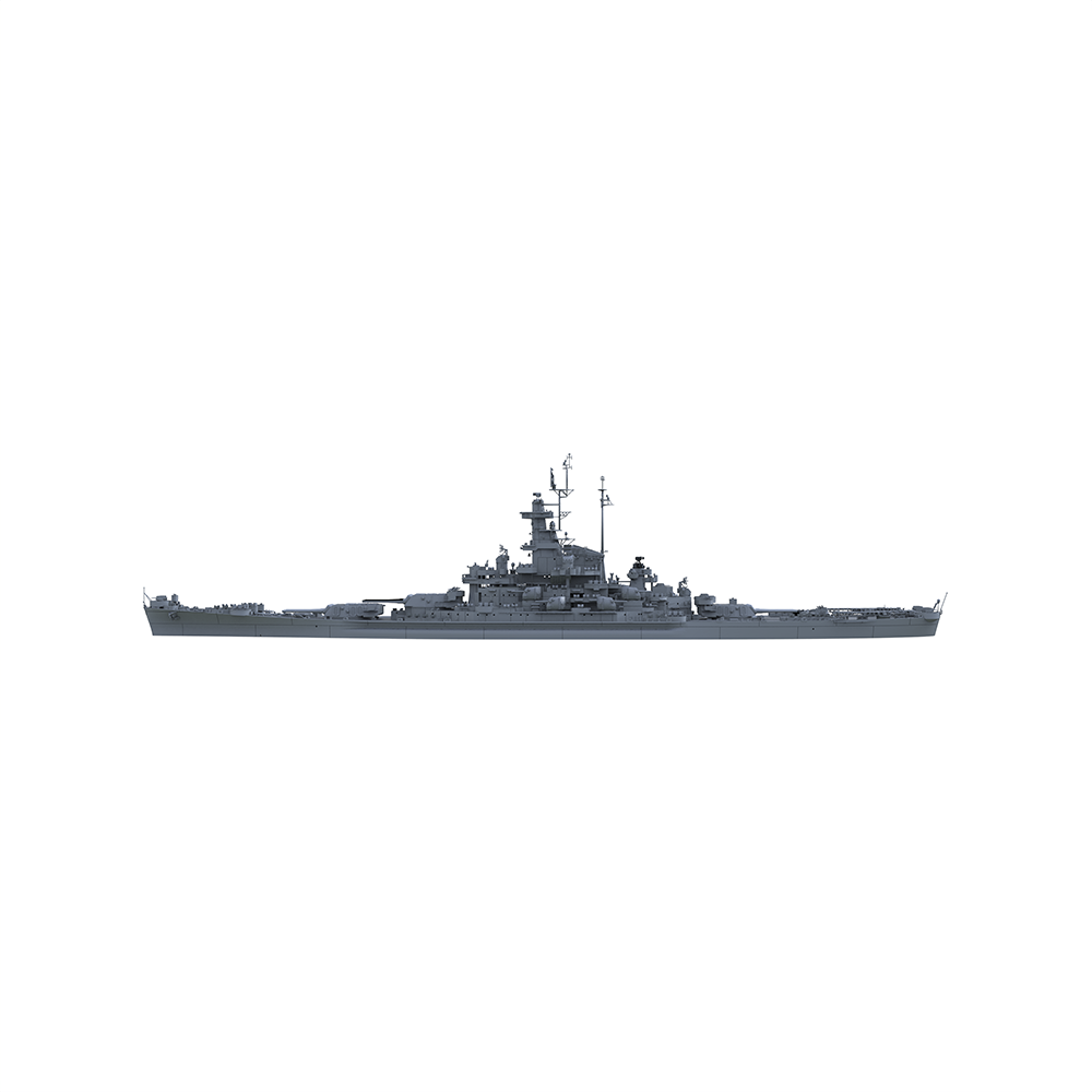 SSC136 Military Model USS South Dakota Class South Dakota Battleship (BB-57) Water Line
