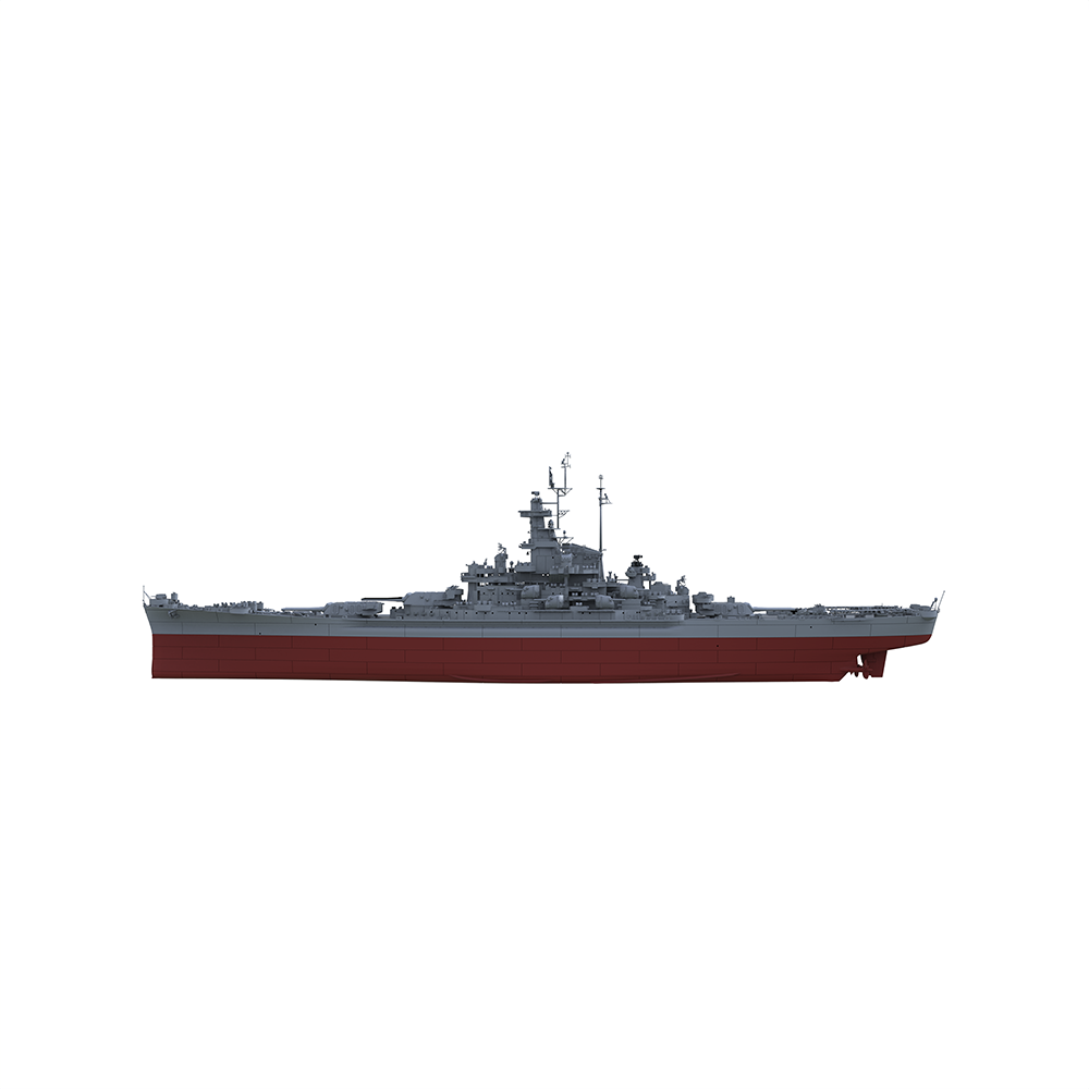 SSC136S Military Model USS South Dakota Class South Dakota Battleship (BB-57) Full Hull