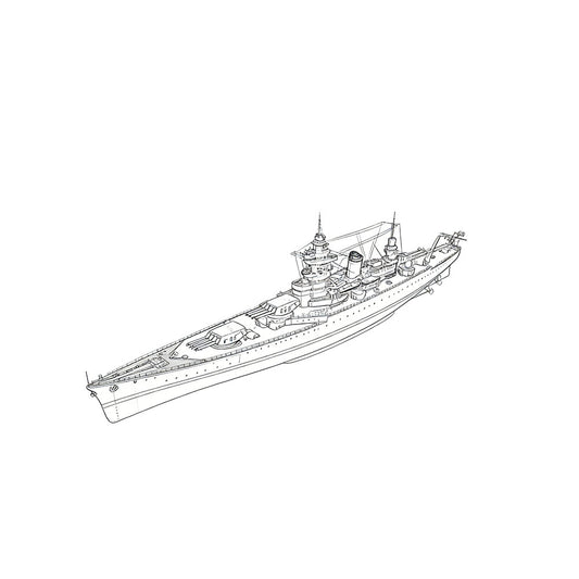 SSC144S Military Model NMF Dunkerque cCass Strasbourg Battle – LCD 3D printed resin model kit, image 1