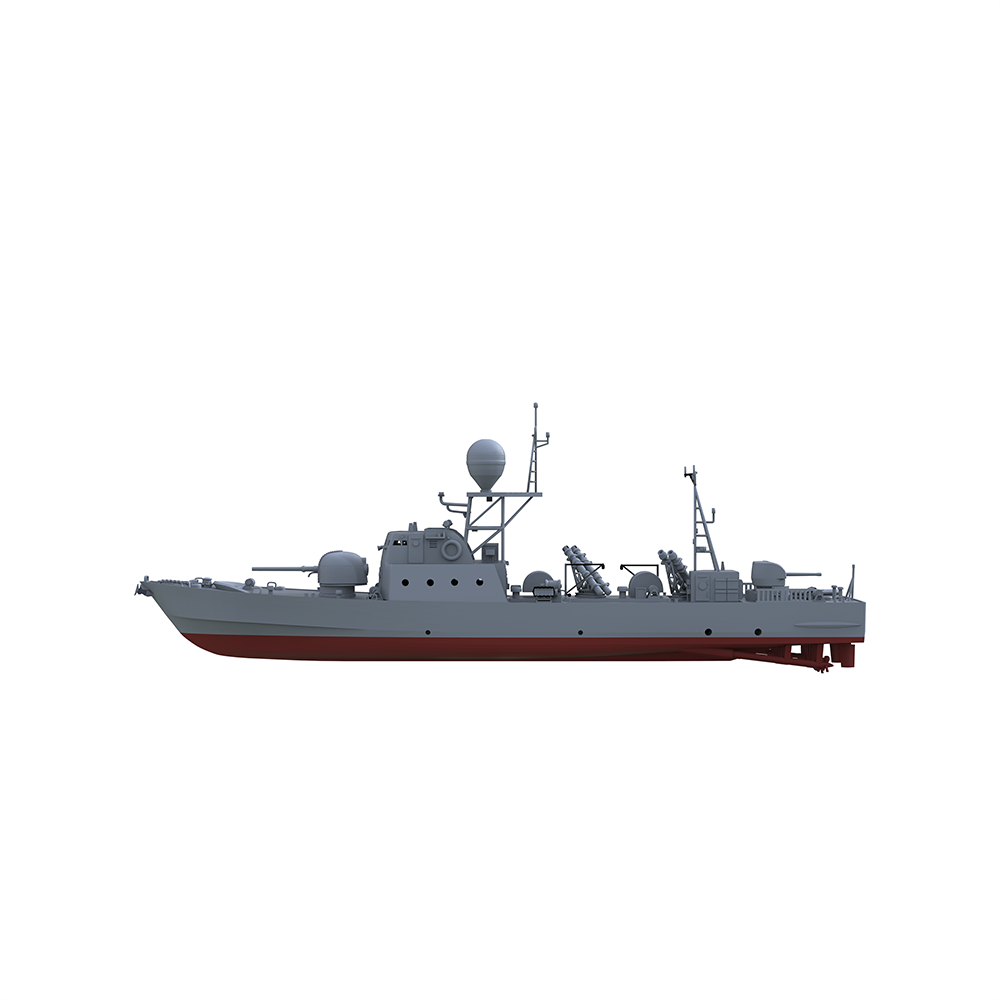 SSC149S Military Model IR La Combattante IIa Missile Boat Full Hull