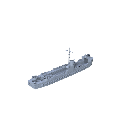 MRY-SFW SSC152 US Navy LSM 1 Class Landing Ship Medium Water Line Resin Warship Military Ship Model Hobby Collection Unassembled Unpainted