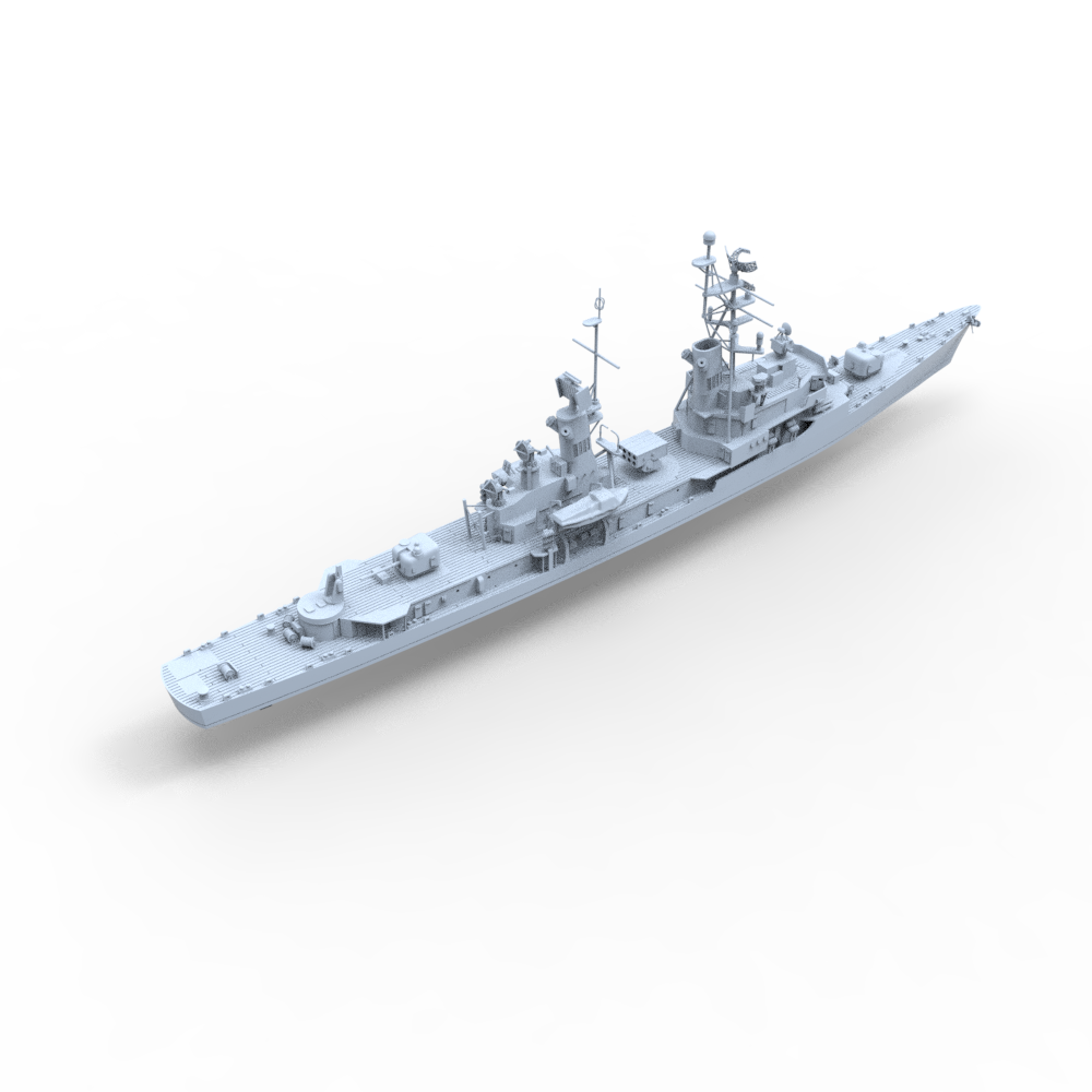 SSC154 Military Model FRG L¨¹tjens Class Destroyer Water Line