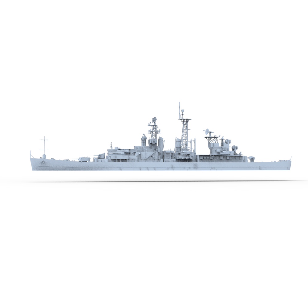 SSC157  Military Model USS Galveston Class Little Rock CLG-4 Missile Cruiser Water Line