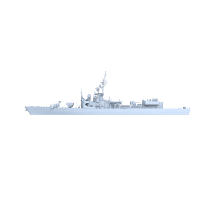 SSC158 Military Model USS DE-1040 Garcia Class Frigate Water Line