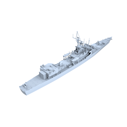 SSC158 Military Model USS DE-1040 Garcia Class Frigate Water Line