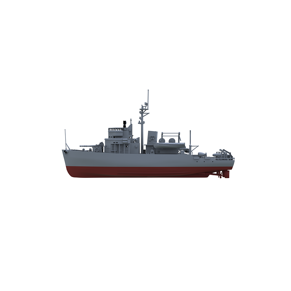 SSC160S  Military Model  USS Aggressive CLass Minesweeper Full Hull