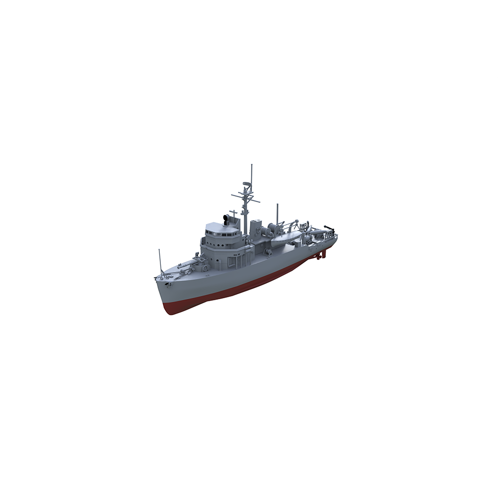 SSC160S  Military Model  USS Aggressive CLass Minesweeper Full Hull