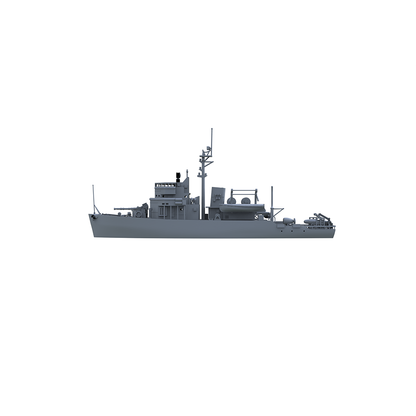 SSC160 Military Model  USS Aggressive CLass Minesweeper Water Line