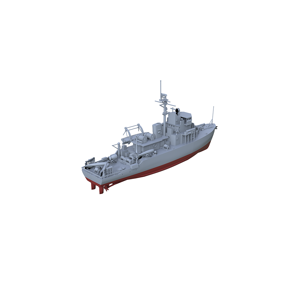 SSC160S  Military Model  USS Aggressive CLass Minesweeper Full Hull
