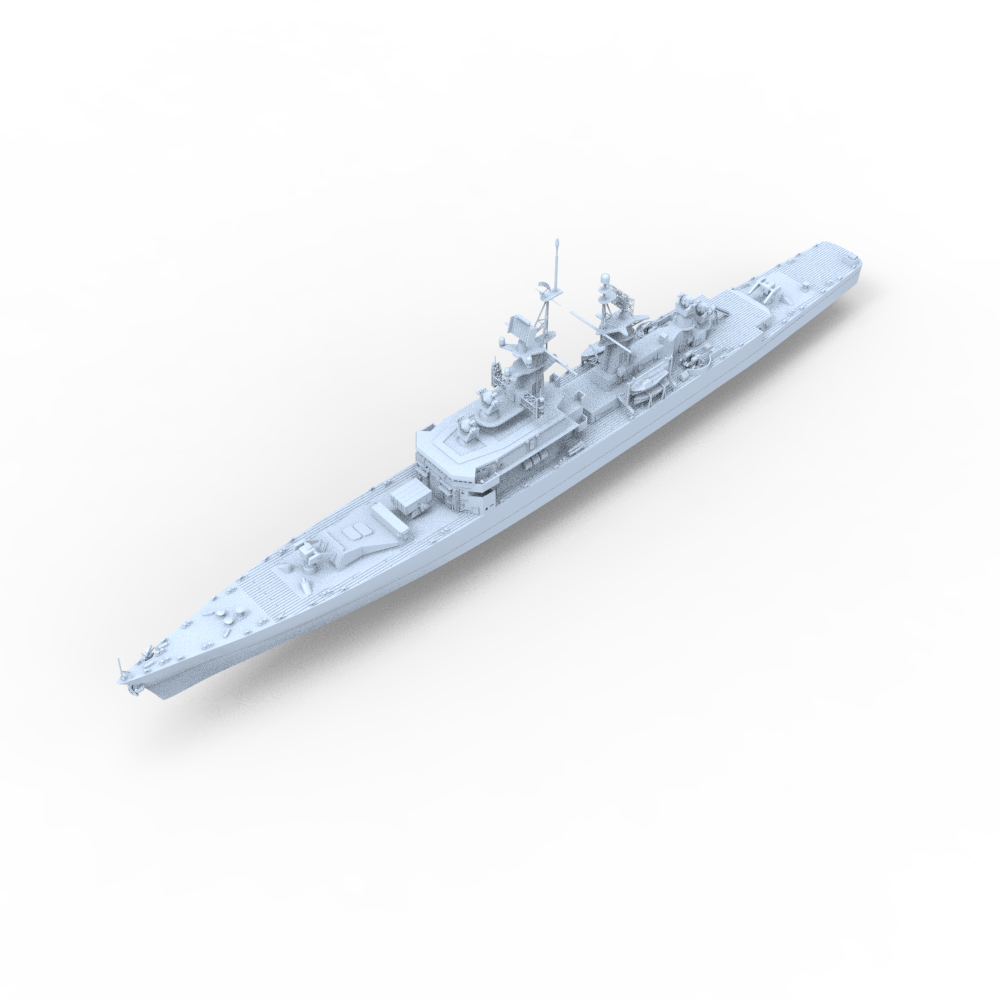 SSC164 Military Model USS Leahy Class Cruiser 1968 Water Line