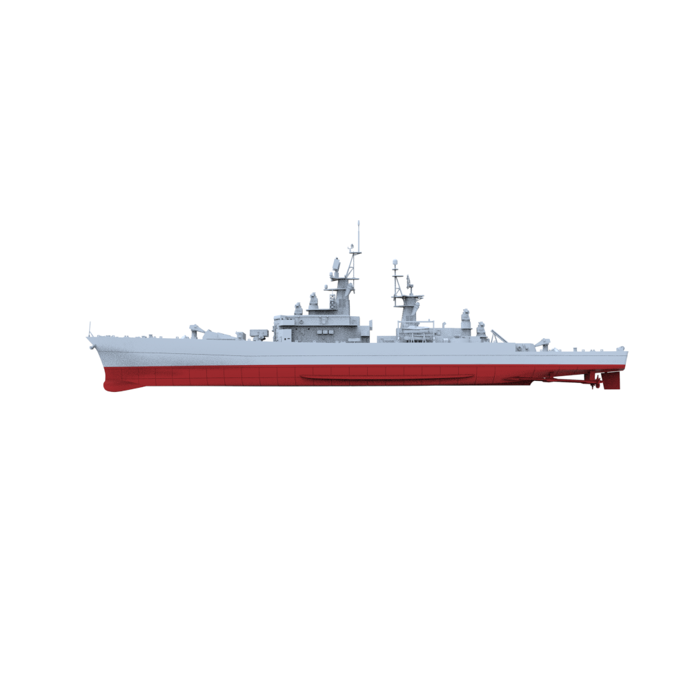 SSC164S  Military Model USS Leahy Class Cruiser 1968 Full Hull