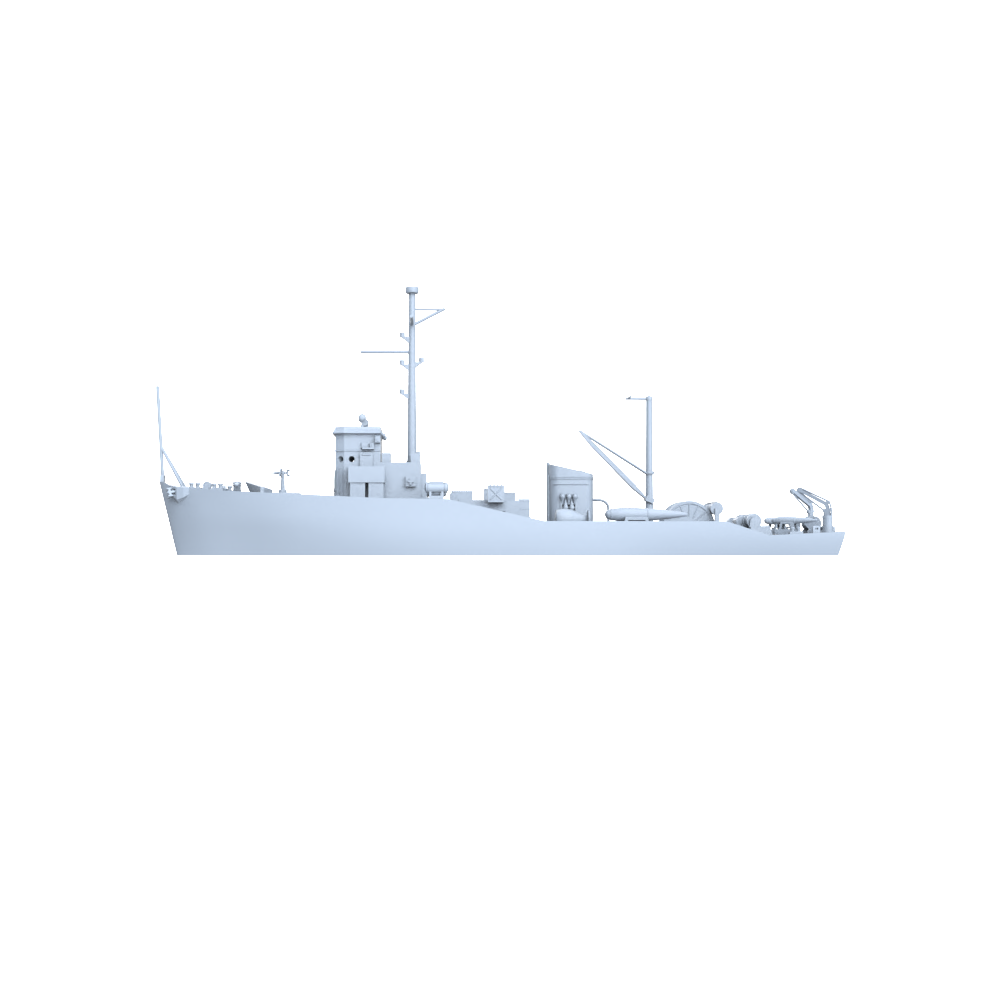 SSC166  Military Model USS Adjutant Class Minesweeper Water Line